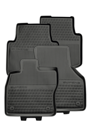 SKODA Superb Rear Rubber Mats