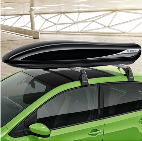 SKODA 380L Gloss Black Roof Box