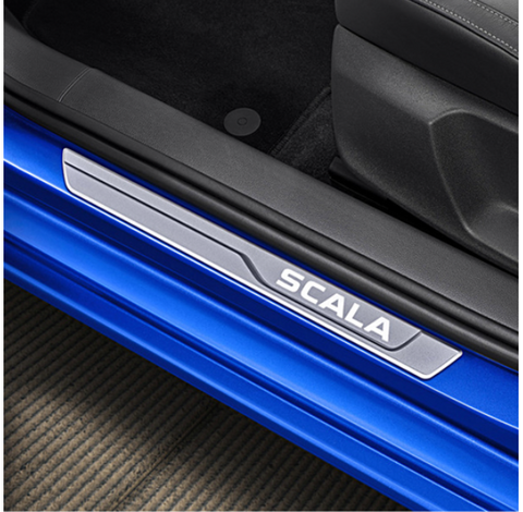 SKODA Scala Silver Door Sill Protector (Fully Fitted Price)