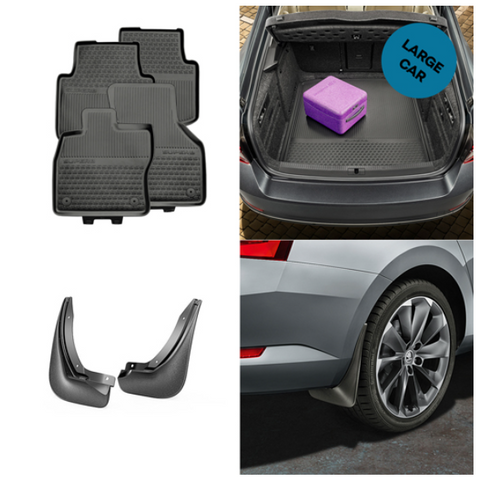 SKODA Superb Hatch Rubber Protection Pack (Fully Fitted Price)